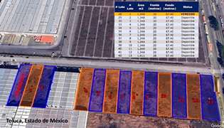 Venta de lotes industriales en Toluca