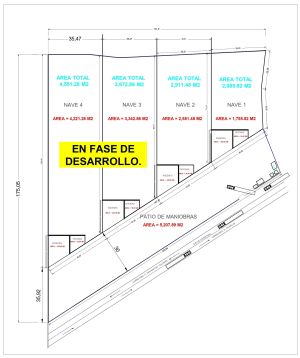 Capacidad de almacenamiento y resguardo nave 1 y nave 2 - A.R.C. Inmobiliaria