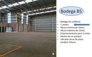 Patio de maniobras para trailers bodega 2046m2 parque toluca - A.R.C. Inmobiliaria