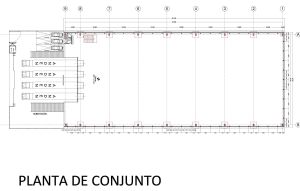 Plano de distribucion bodega 2750m2 4 andenes y servicios toluca - A.R.C. Inmobiliaria