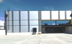 Fachada principal bodega nueva clase a 3550m2 lerma - A.R.C. Inmobiliaria